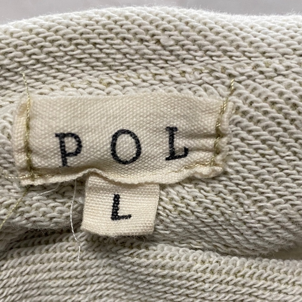 POL Distressed Shirt Jacket-Sz L